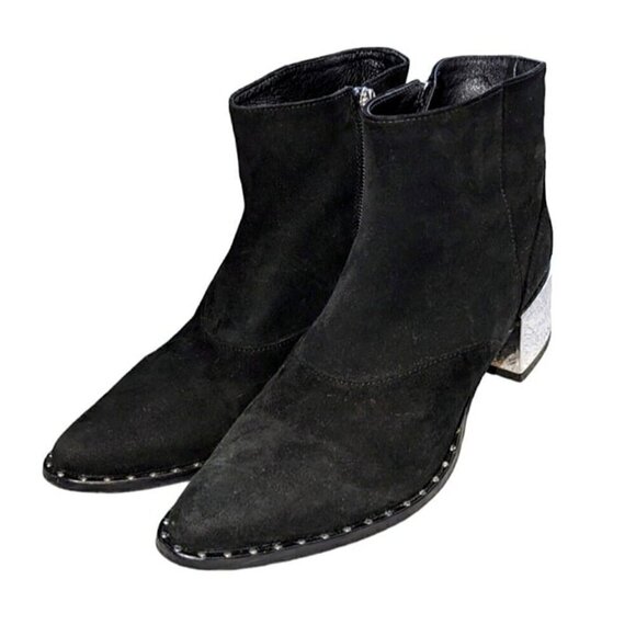 Ivy Kirzhner Cirque Black Leather Ankle Boot size 38.5 - Picture 2 of 9